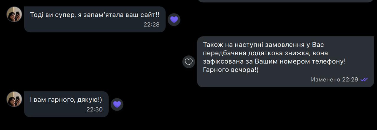 Повідомлення від клієнтів - Маргарита